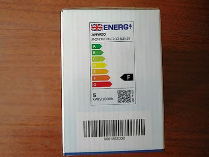 ANWIO Smart Bulb E14,Smart Candle Bulb,470Lm,E14 Alexa Smart Light Bulb,5W Replace 40 Watt Alexa Candle Light Bulb,Light Changing Bulbs,Google Assistant, Remote Control Bulbs (6 Pack)