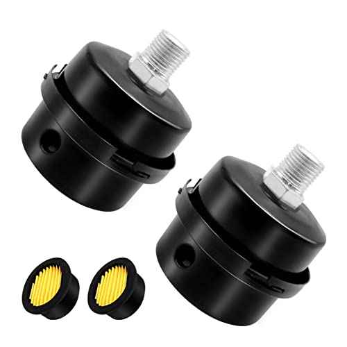 2 pcs 1/4" Thread Air Compressor Silencer,Air Compressor Intake Filter Sound Muffler Accessories 13mm for generators,blowers, exhaust ports