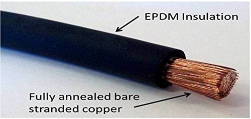 2 Gauge 2 AWG 20 Feet Black + 20 Feet Red Welding Battery Pure Copper Flexible Cable Wire - Car, Inverter, RV, Solar