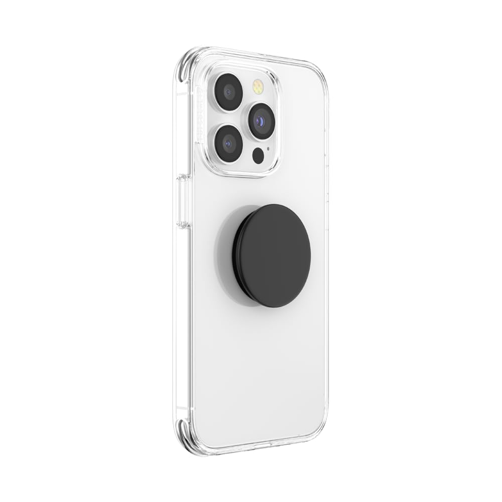 PopSockets Phone Grip with Expanding Kickstand, Adhesive Grip - Black