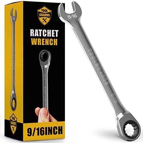 TOOLGUARDS 9/16" Wrench - Ratcheting Wrench - Slim Profile - Ratchet Wrench