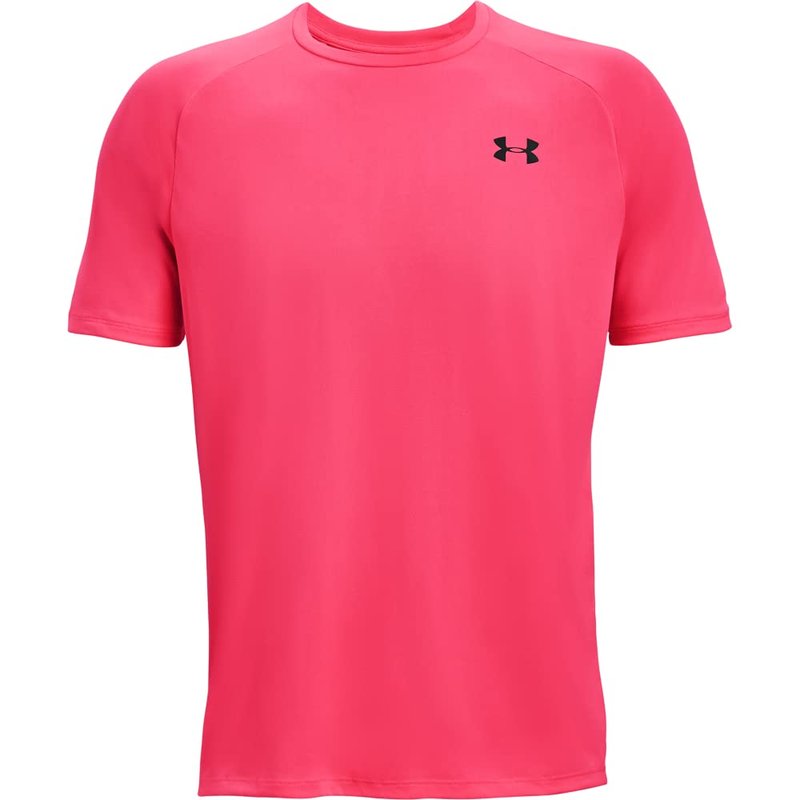 Under Armour Men's Tech 2.0 Short-Sleeve T-Shirt , Pink Shock (684)/Black, Medium