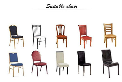 iEventStar 4 Pieces Spandex Stretch Washable Dining Room Christmas Chair Cover Chairs Protector Seat Slipcovers for All Seasons (Red, 4)