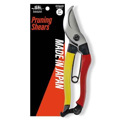 SUIZAN Bypass Pruning Shears 8¡± - Professional Japanese Hand Pruners Garden Scissors Gardening Tools