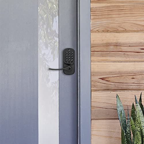 Yale Assure Lever - Keypad Lever Lock (for Doors with no deadbolt) - Keyless Entry with pin Code Unlocking and one-Touch or Auto-Locking - Black Suede