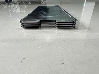 Camp Stove Windscreen, Ohuhu Camping Stove Windscreen 8 Plates Aluminum Folding Portable Camping Stove Windshield Grill Wind Screen for Camp with Carry Bag for Camping Hiking Picnic Backpacking