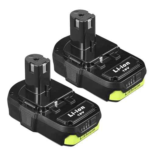 2 Pack Powerful 18V 3.0Ah P108 Replacement Battery for Ryobi 18V Battery Lithium P108 P102 P103 P104 P105 P107 P109 P190, Battery for Ryobi ONE+ Cordless Drill Tool