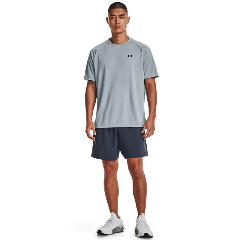 Under Armour Men's Tech 2.0 Short-Sleeve T-Shirt, (465) Harbor Blue / / Black, Large