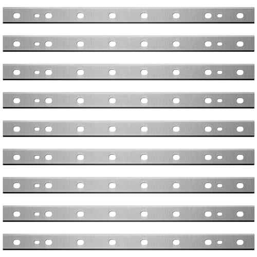 9 Pack 13-Inch Planer Blades Replacement Heat Treated Compatible with DeWalt DW735 DW735X Planer Heat Treated Replacement Compatible with DW7352 Planer Knives
