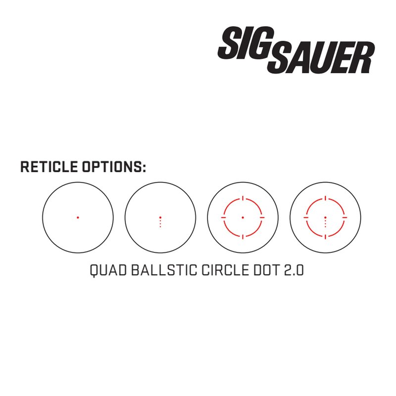 SIG SAUER ROMEO8T-AMR Red Dot Sight SOR8T101 | 1x40mm QBCD 2.0 MSAR Reticle | Ultra-Durable Waterproof Tactical Optic for Rifle with Flip Covers, MOTAC, MIL-STD-810 & 15 Brightness Settings
