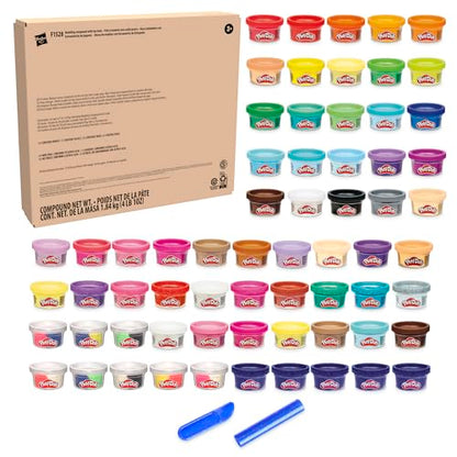 Play-Doh Ultimate Color Collection 65-Pack of 1-oz Cans, Includes Sparkle, Confetti & Color Burst, Back to School Classroom Supplies, Preschool Toys, Ages 2+ (Amazon Exclusive)