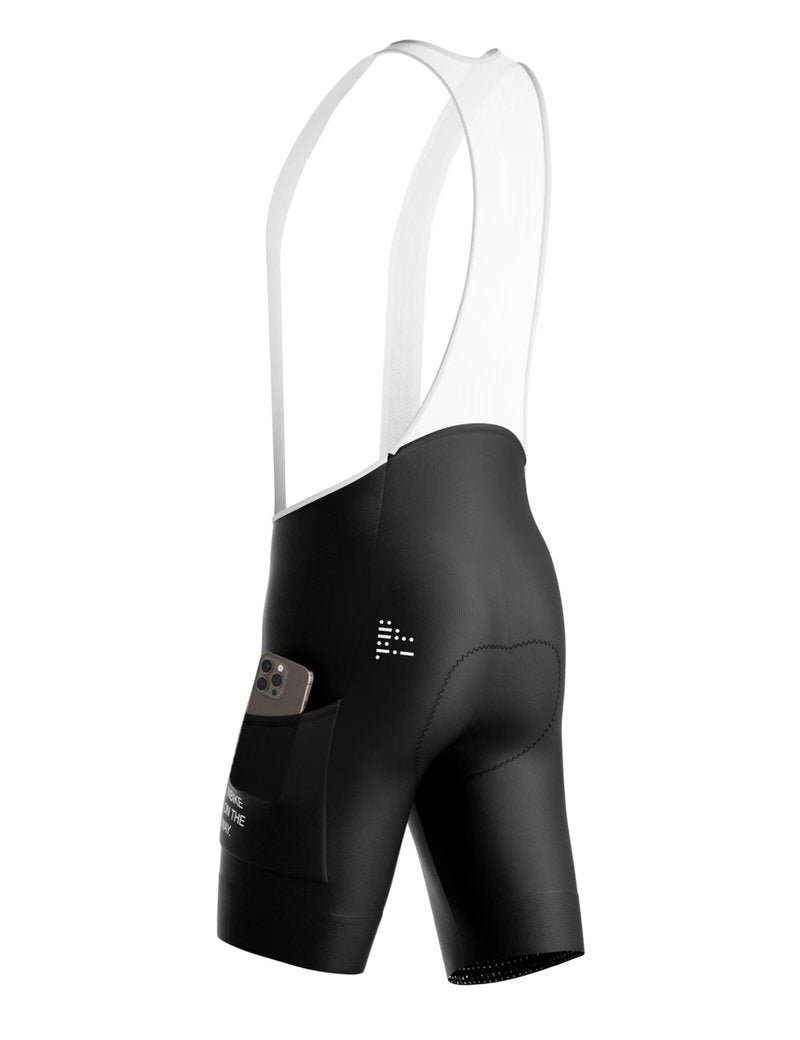 INBIKE Cycling Bib Shorts for Men, 3D Padded Breathable Road Bike Shorts Men, Lightweight Biking Bicycle Bibs with Pockets Black L