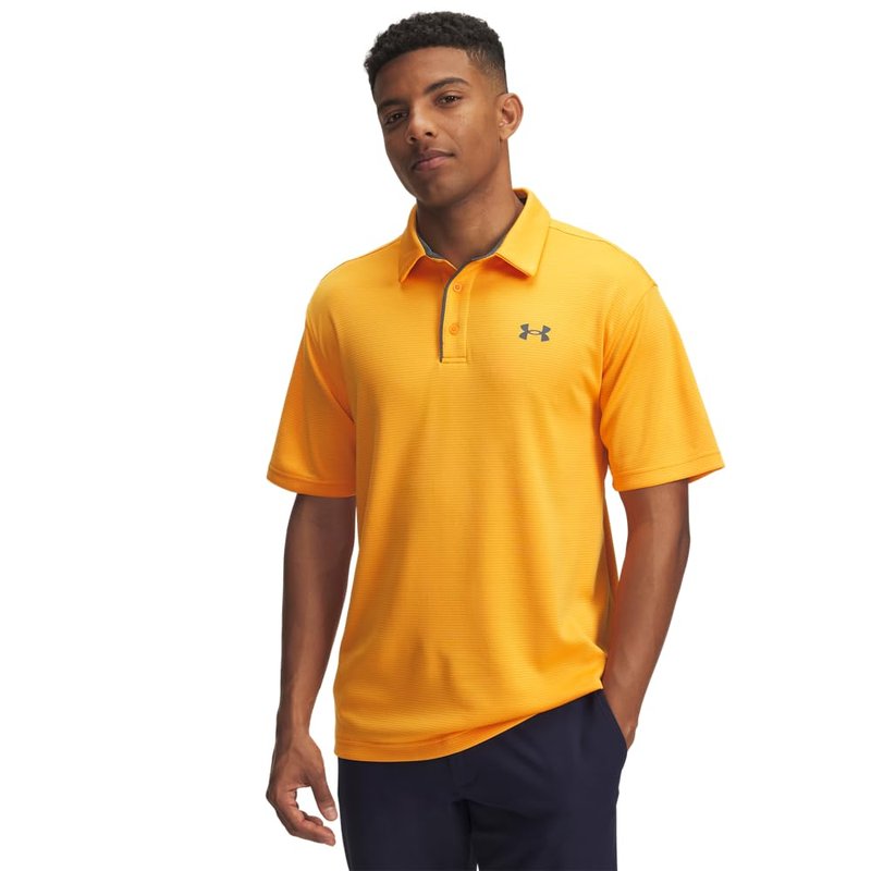 Under Armour Men's Tech Golf Polo, (793) Squad Orange / / Pitch Gray, X-Small