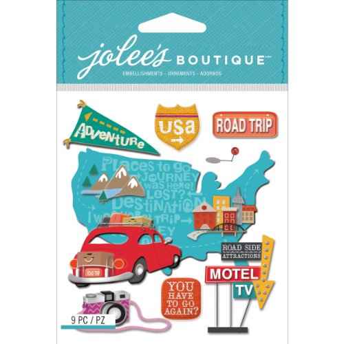 Jolee's Boutique Dimensional Stickers, Road Trip