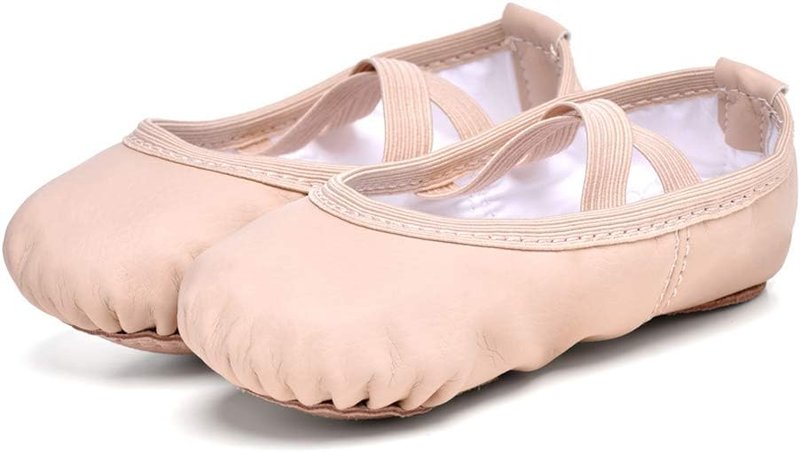 Ballet Shoes for Girls - Soft Leather Toddler & Kids Dance Slippers | Comfortable Fit & Stylish Design