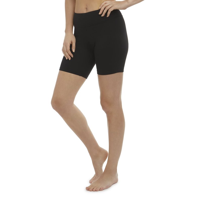 Jockey Women's Cotton Stretch 7" Bike Shorts Deep Black
