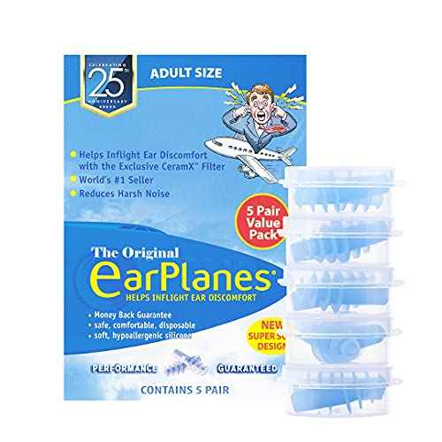 New Super Soft Adult EarPlanes¢ç Ear Plugs Airplane Travel Ear Protection 5 Pair