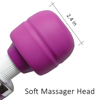 CHARMING Wired Powerful Handheld Back Massager with Strong Vibration, Personal Therapy Massager for Sports Recovery, Muscle Aches, Body Pain (Purple)