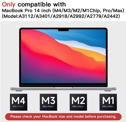 2 Pack Compatible with MacBook Pro 14 Inch Screen Protector (M4, M3, M2, M1, Pro/Max), Anti Glare Scratch Matte Screen Protector for MBP 14.2''(2021-2024 )