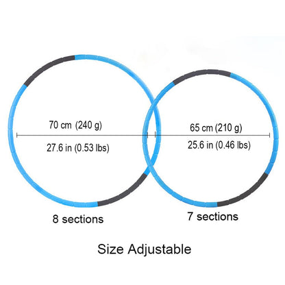 BOHS Kids Fitness Hoop - Weight & Size Adjustable- Body Building Plastic Children Gymnastics Toys - Diameter 26.5 Inches