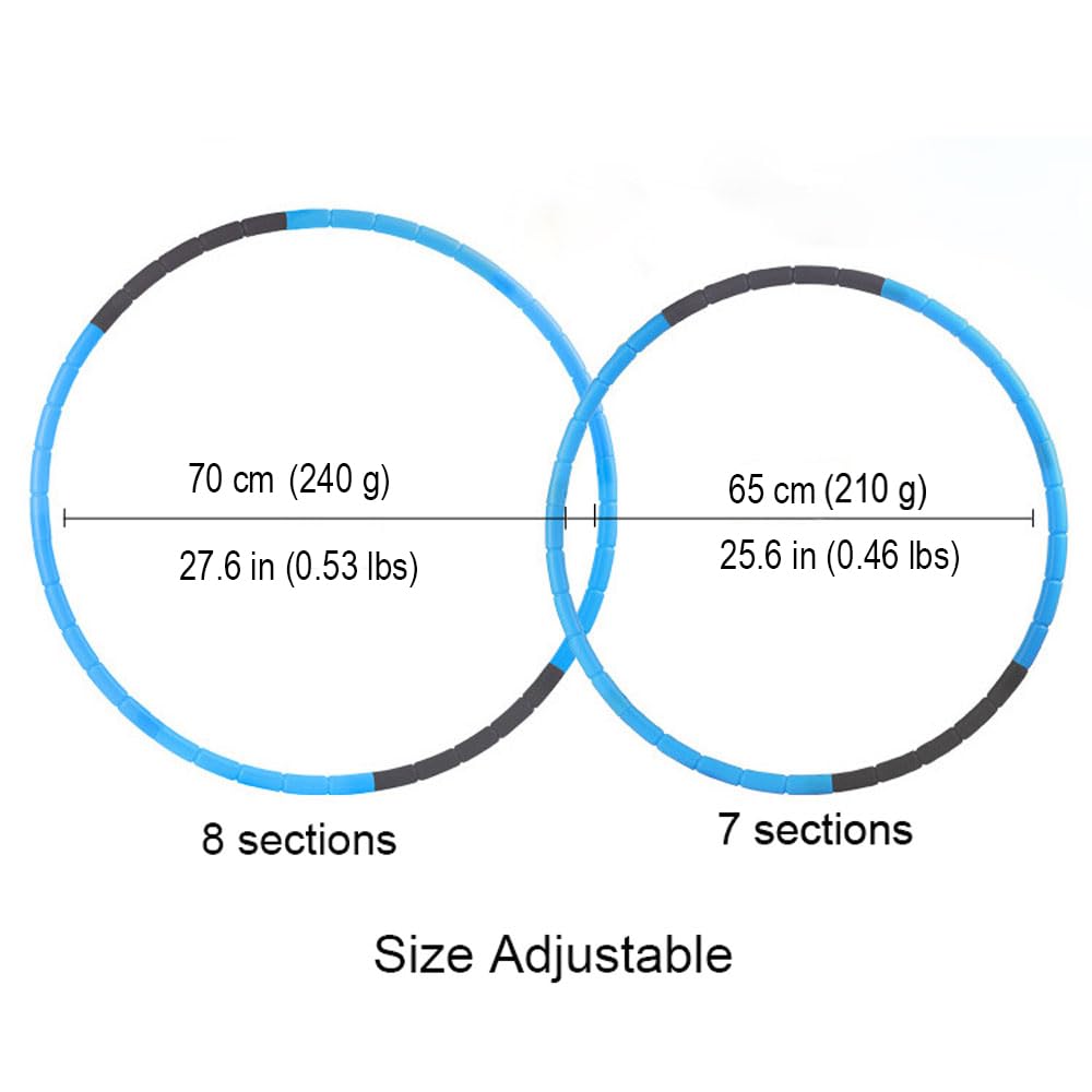 BOHS Kids Fitness Hoop - Weight & Size Adjustable- Body Building Plastic Children Gymnastics Toys - Diameter 26.5 Inches