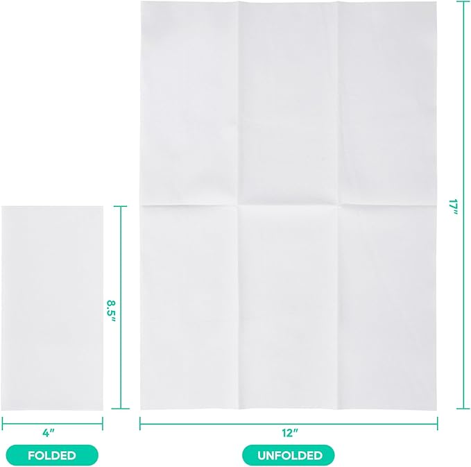 600PACK Disposable Hand Towels for Bathroom, Soft and Absorbent Paper Guest