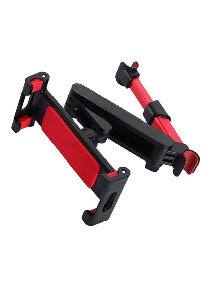 Car Tablet Holder, Headrest Tablet Mount Headrest Stand Cradle Compatible with IPad Pro Air Mini, Galaxy Tabs, Other 4.7-12.9" Cell Phones and Tablets, Red