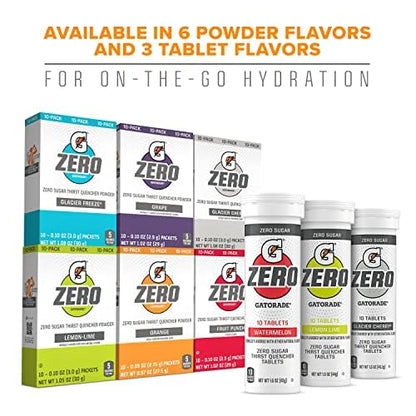 Gatorade Zero Tablets: Zero Sugar, All The Electrolytes, 4 Flavor Variety Pack, 10 Count (Pack of 4)