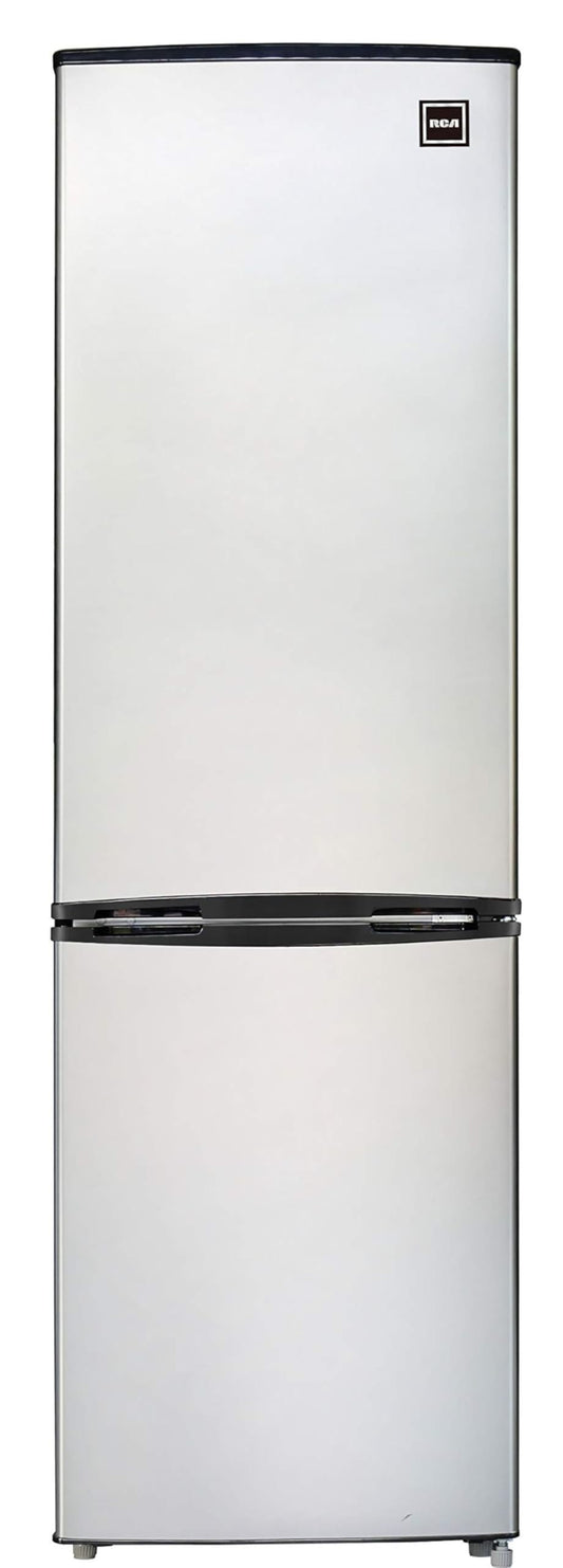 HAMILTON BEACH HBFR9004 RCA RFR9004 Cubic Foot Fridge with Bottom Mount Freezer, 9.2 cu. ft, Stainless
