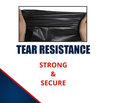 200 Heavy Duty Black Bin Liners Refuse Sacks Bin Bag Rolls - Made in Britain