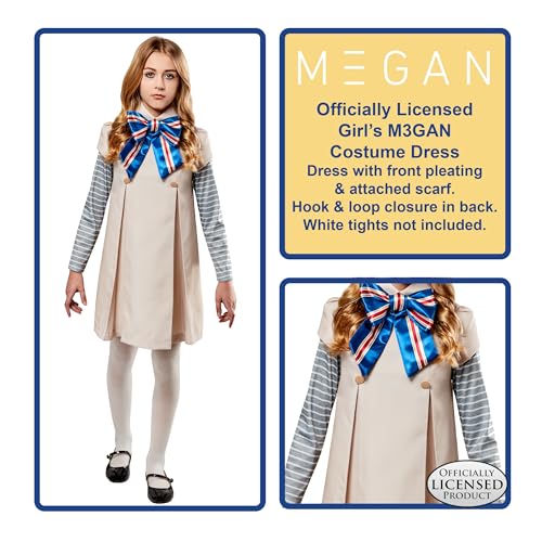Rubies M3GAN: Costume Dress for Kids, Girl's Medium