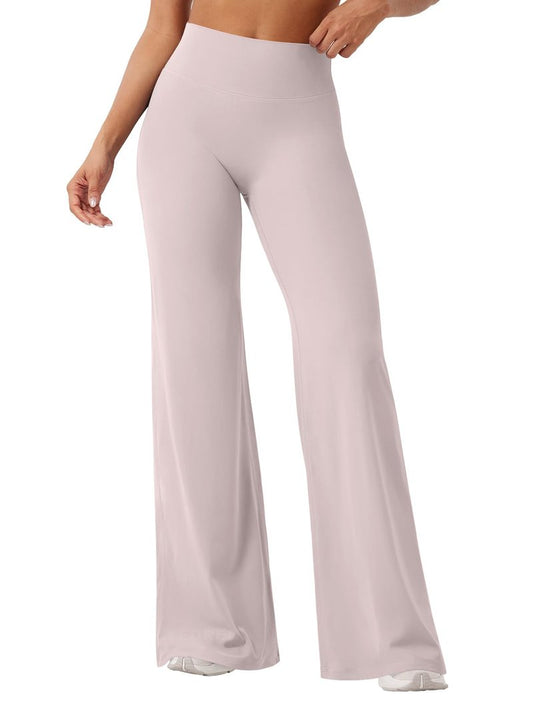 YEOREO Workout Leggings Womens No Front Seam Straight Leggings 33" High Waist Buttery Eddiy Gym Yoga Pants Dusty Pink M