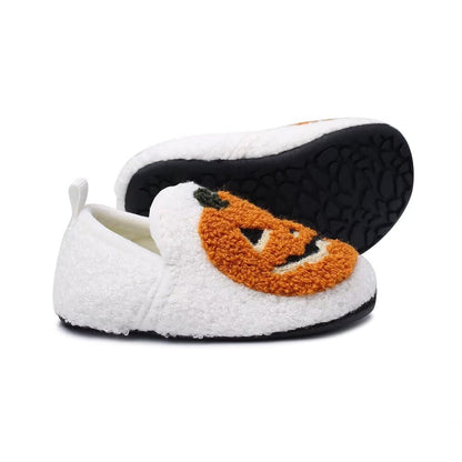 UCUHNB Pumpkin Slippers Socks Indoor Pumpkin Shoes Toddler Boys Girls House Slippers Lightweight Home Shoes Pumpkin 5.5-6Toddler