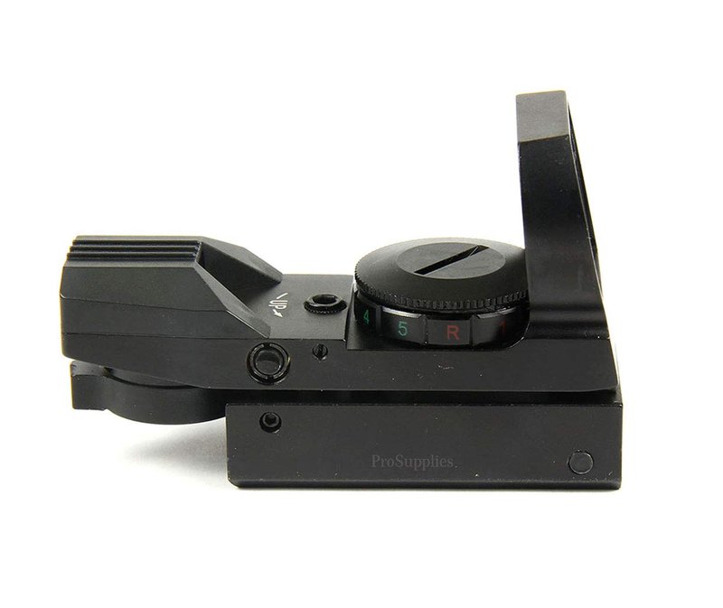 TACFUN Red and Green Reflex Sight with 4 Reticles, 3/8" Dovetail Mount for Airgun Airsoft and .22 RF