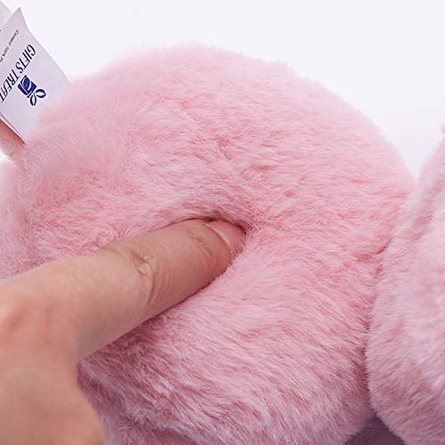 Gifts Treat Girls Ear Muffs Sequins Earmuffs Kids Winter Warm Ear Covers in Plush and Flip Sequin Design Pink Adjustable Earmuffs for Girls Cute Fluffy Ear Warmers, Sequins, M