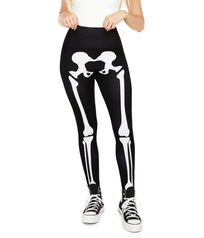 Tipsy Elves Women's Halloween Skeleton High Waisted Leggings Size Medium