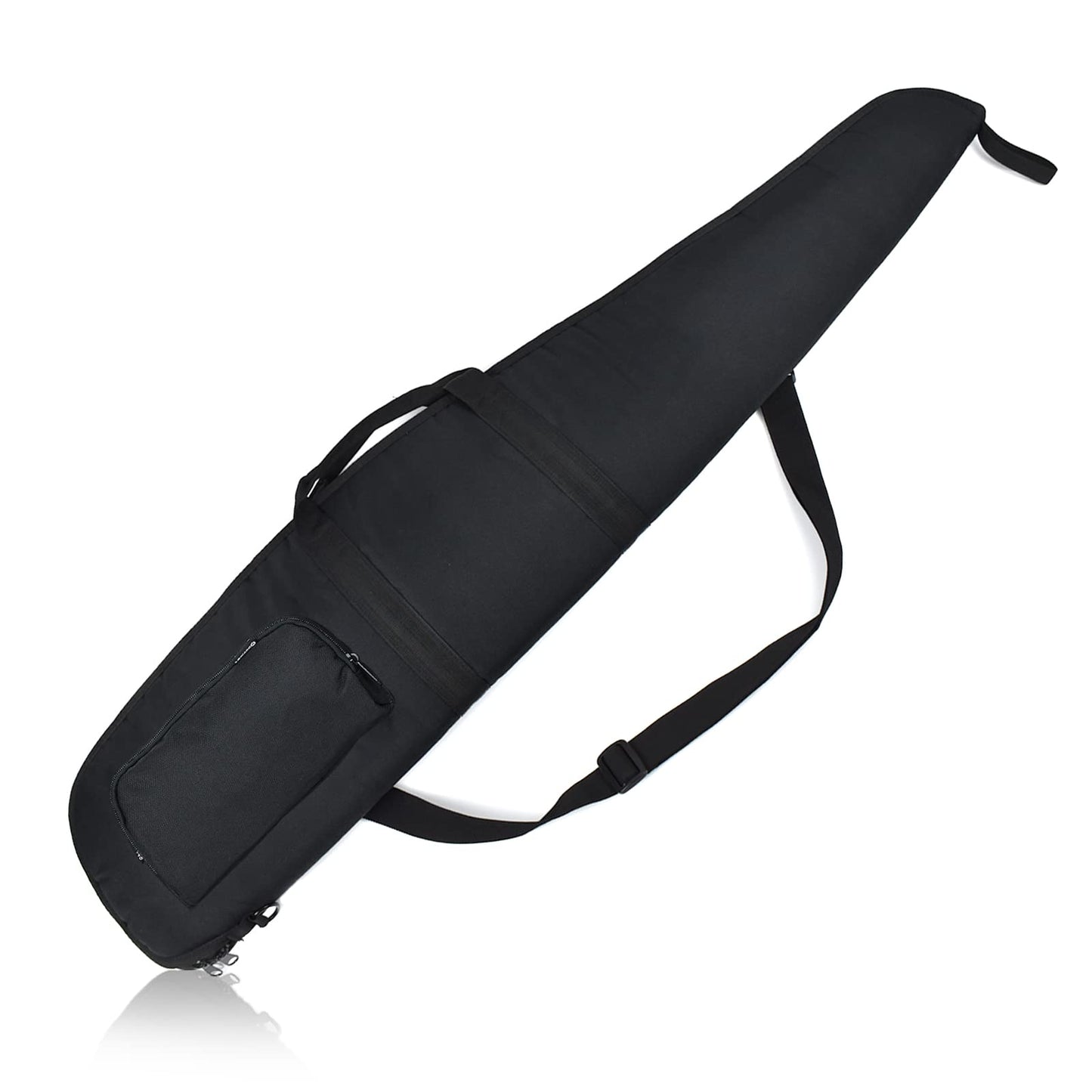 AUMTISC Soft Rifle Case 41/45/49 Padded Shotgun Gun Bag for Storage Scoped Rifles with Zippered Pocket, Detachable Shoulder Sling (Black-44''-Fits Rifles Up To 41'')