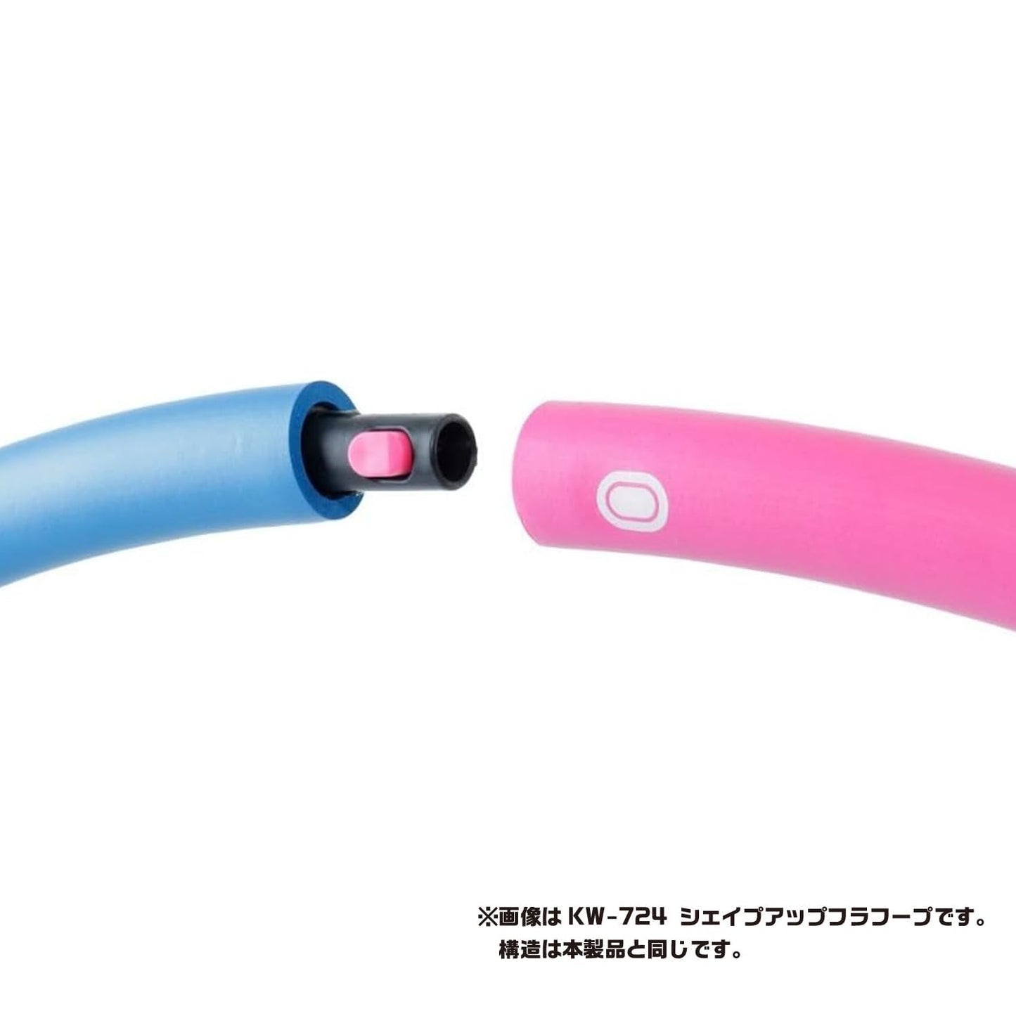 Ironman Club Weight Hula Hoop, 3.3 lbs (1.5 kg), KW-722, Jointed Type, Gray x Orange