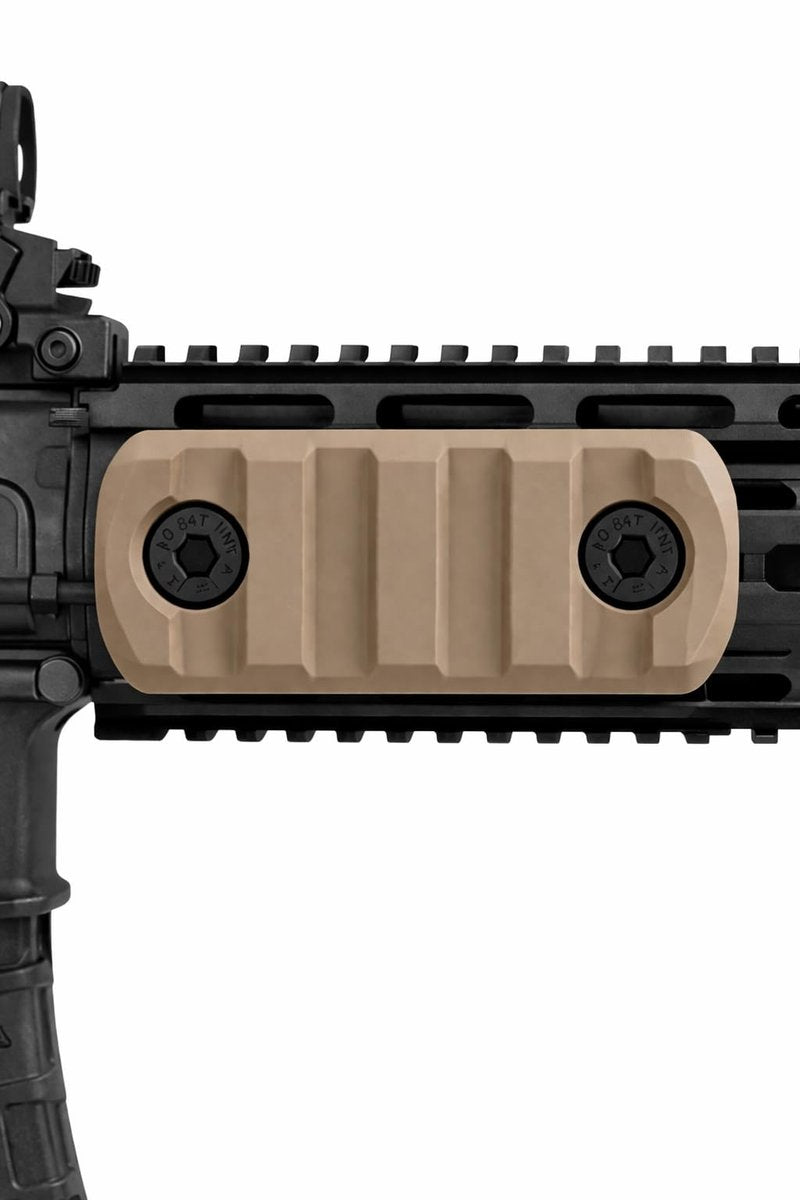 Gotical 3 Slot Rail DE Color Aluminium Three Slot Rail Picatinny Rail Set of 2 Pieces, Compatible with MLOK Devices (D-Earth)
