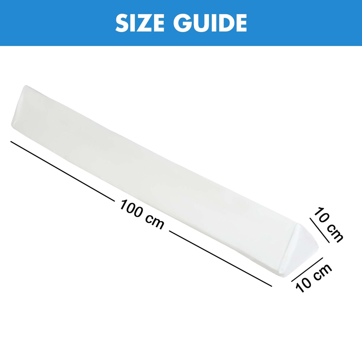 Proheeder Bed Guard for Single, Cot or Toddler Bed - 100cm Foam Bumper for Safety of Babies, Toddlers - Alternative to Rail - with Removable and Washable Cover Made in Portugal (1 Bed Bumper Pack)