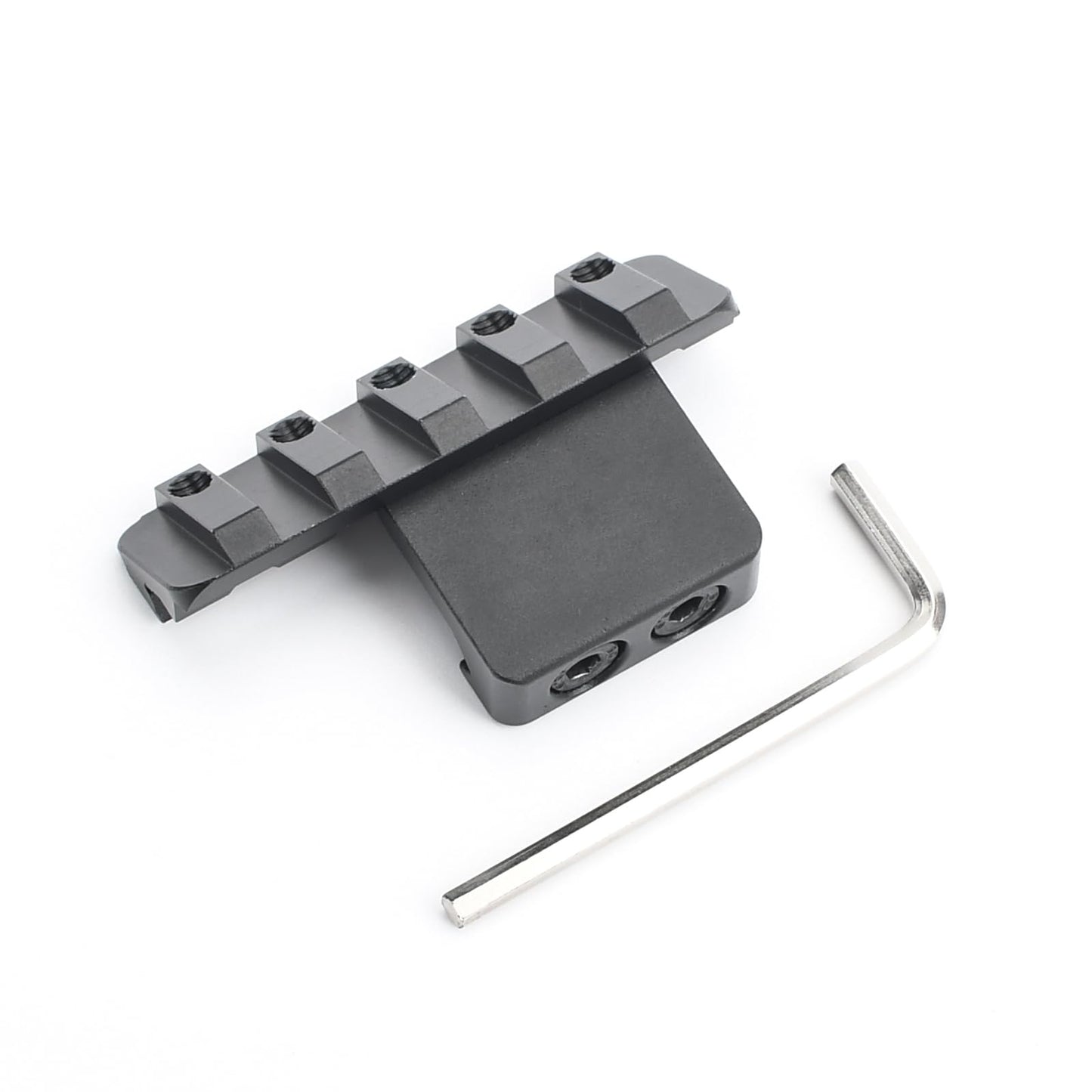 NECARL 45 Degree Offset Picatinny Rail Light Mount for M300 M600 Serises Scout Light Weaponlight, Adjustable Positions Offset Tactical Flashlight Mount, Fit for M1913 20mm Picatinny Rail