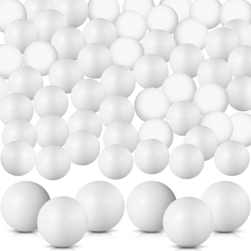 CHENGU 80 Pack 25 mm Mini White Table Tennis Balls Bulk Fun Small Ball for Crafts, DIY, Party Favors, Cat, Decorations Games Supplies Favors Accessories