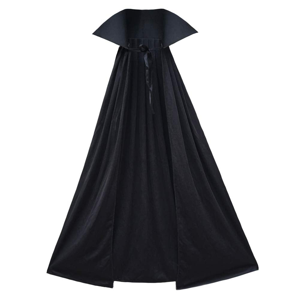 SeasonsTrading 40" Black Cape with Stand-Up Collar - Halloween Costume Accessory