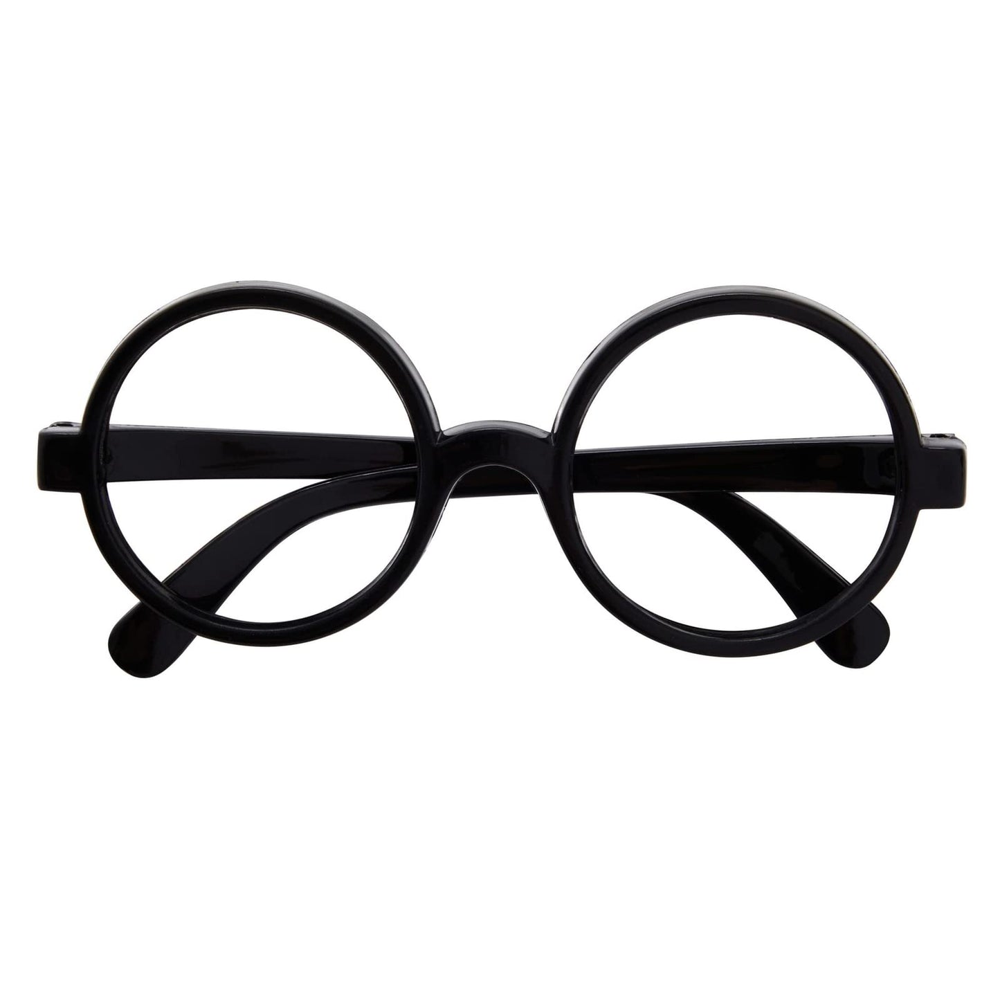 24 Pack Nerd Glasses Party Supplies, Round Black Wizard Glasses for Cosplay Costumes