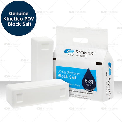 Kinetico Block Salt for Water Softeners - Genuine Kinetico Product - Delivers Superior Performance - 3 packs with 6 salt blocks in total