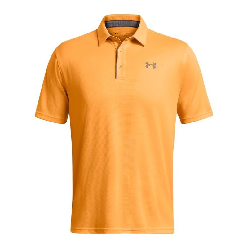 Under Armour Men's Tech Golf Polo, (803) Nova Orange / / Pitch Gray, Medium Tall