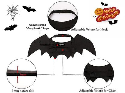 Pet Cat Bat Wings Halloween Dog Bat Costume, Bat Wings for Cat Halloween Costume Puppy Kitten Cosplay Bats Costume Pet Apparel, Cats Wings for Halloween Party Decoration Dress up Accessories