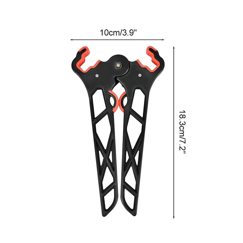 MiOYOOW Compound Bow Stand, Foldable Archery Bow Stand with Jaws Spring Design Archery Accessories for Outdoor Hunting Shooting