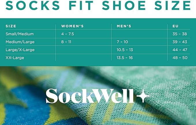 Sockwell Women's Circulator Compression Socks, Charcoal, Small/Medium