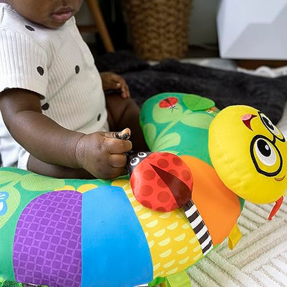 Baby Einstein, Cal-a-Pillow, Tummy Time Activity Pillow, Multisensory, Cal The Caterpillar, Ages 0+ Months